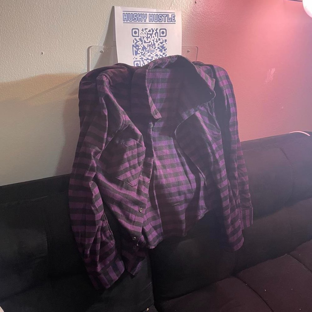 Sears Button-Down Flannel Shirt (Small, Like New, Never Worn)